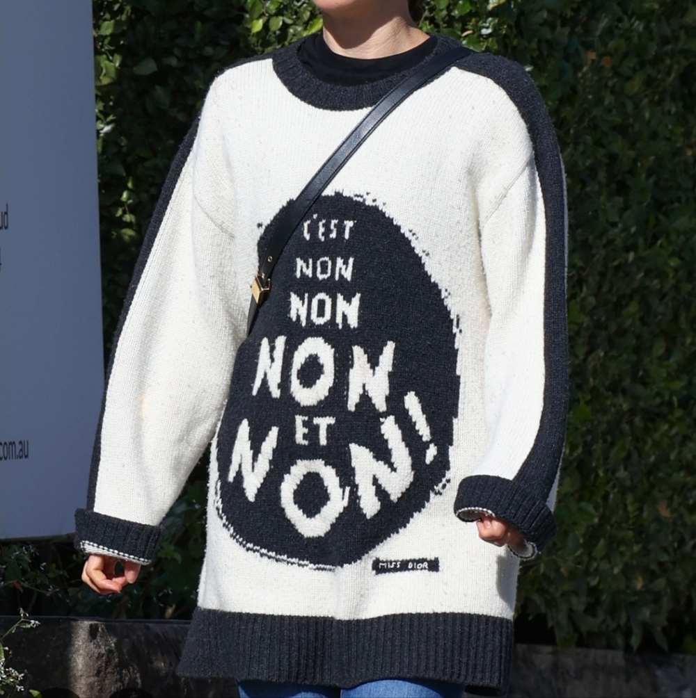 Christian Dior 2018 C’est Non’ sweater wool and cashmere blend